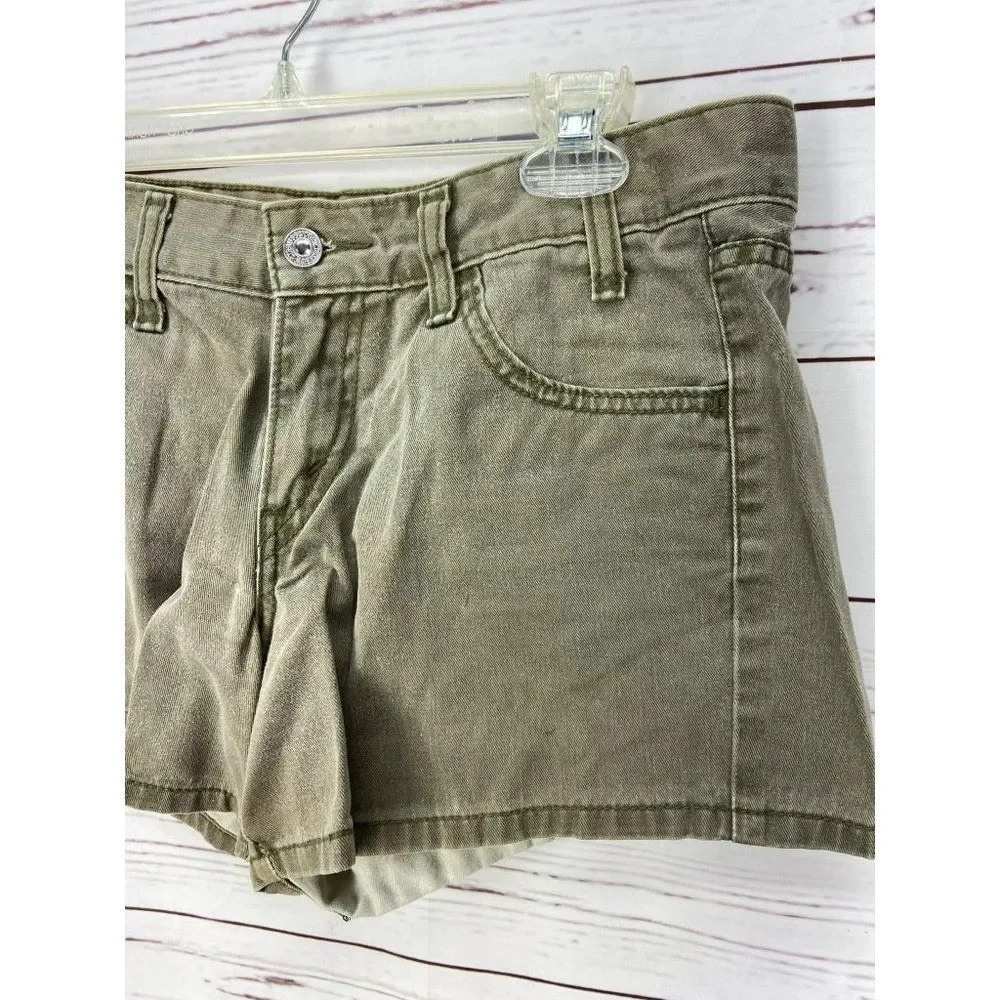 Levi’s Camel Jean Shorts Junior Size 5 Cotton‎ Summer denim khaki